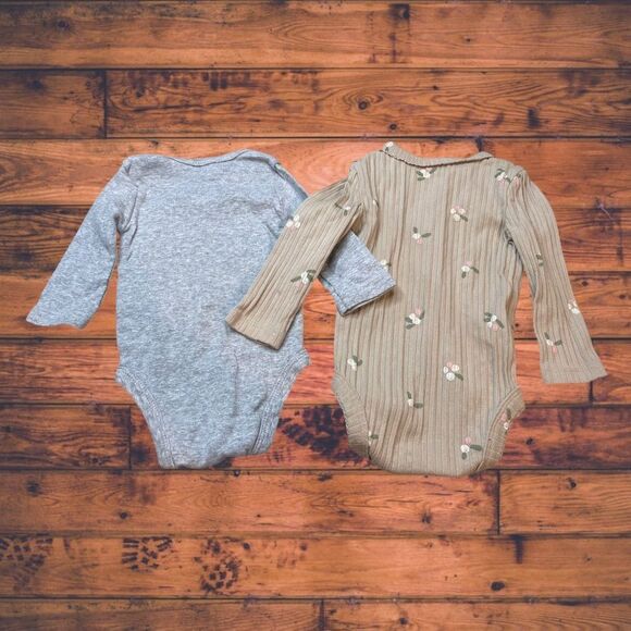 5 for $25🔥Easy-Peasy/ Carter's Bodysuit Set of 2 Baby Girl Size 3-6 Months - Picture 2 of 5